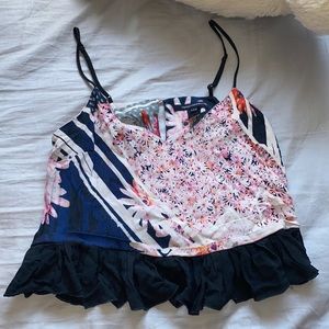 French connection cropped tank